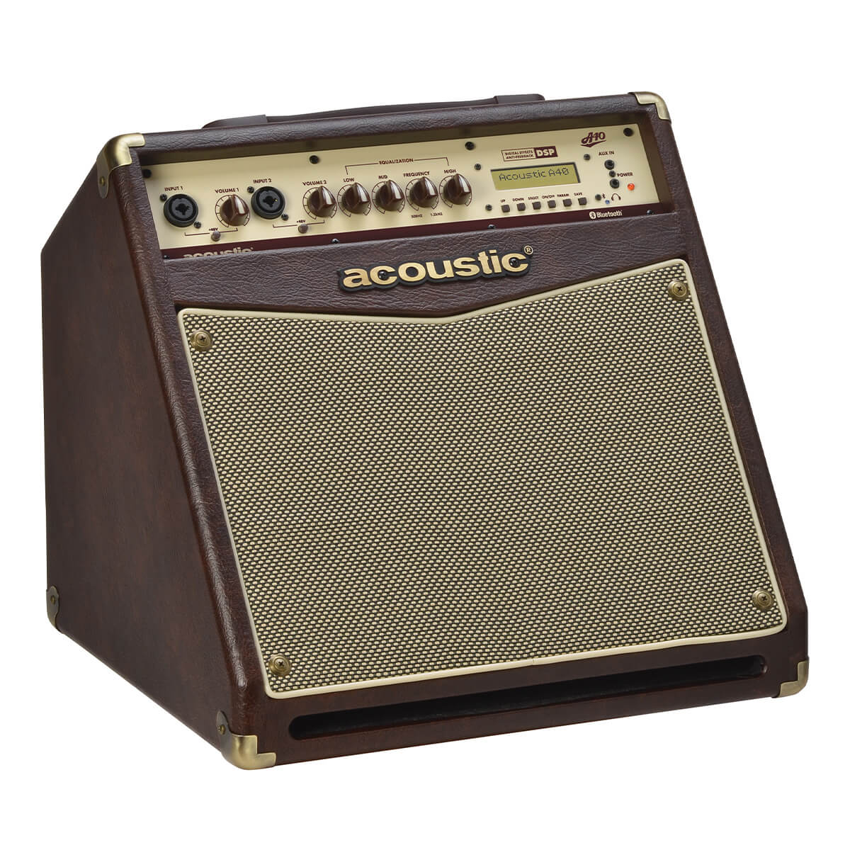 Left perspective view of Acoustic A40 40W Acoustic Instrument Amp