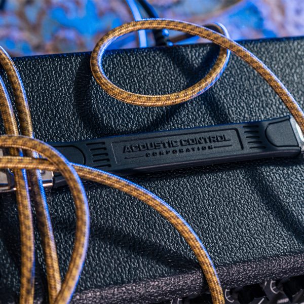Close up of GAMMA G25 electric guitar amp handle